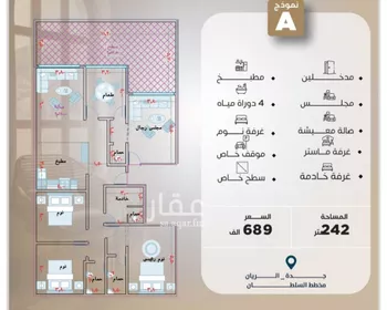 شقة للبيع في شارع يزيد بن الاصم, حي الريان, مدينة جدة, منطقة مكة المكرمة صورة 3