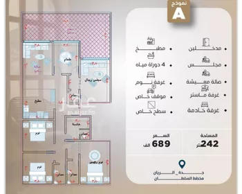شقة للبيع في شارع يزيد بن الاصم, حي الريان, مدينة جدة, منطقة مكة المكرمة صورة 5