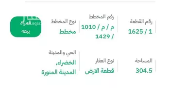 أرض للبيع في شارع يعلي بن عقبه ، المدينة المنورة ، منطقة المدينة المنورة صورة 2