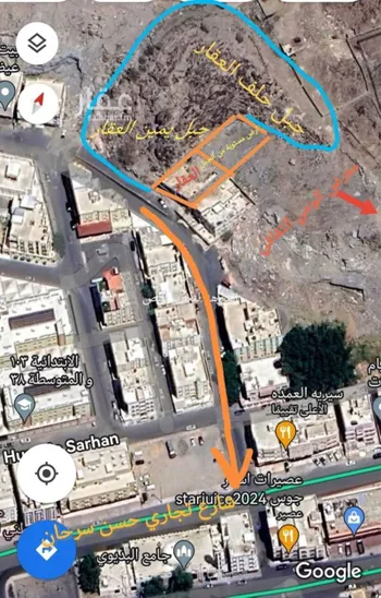 أرض للبيع في شارع نافذ حسين سرحان, حي جبل النور, مدينة مكه المكرمه, منطقة مكة المكرمة صورة 2
