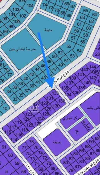 أرض للبيع في شارع البراء بن مالك, حي الربيع, مدينة النعيريه, المنطقة الشرقية صورة 2