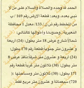 أرض للبيع في حي حي الروابي, مدينة النعيريه, المنطقة الشرقية صورة 3
