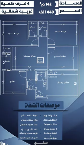 شقة للبيع في شارع احمد الرقيمي, حي النزهة, مدينة جدة, منطقة مكة المكرمة صورة 2