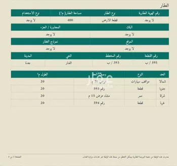أرض للبيع في حي الفنار, مدينة جدة, منطقة مكة المكرمة