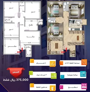شقة للبيع في شارع محمد أمين فودة, حي مريخ, مدينة جدة, منطقة مكة المكرمة