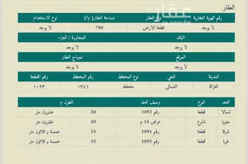 أرض للبيع في حي شمال الغزالة, مدينة الغزالة - الغزاله, منطقة حائل