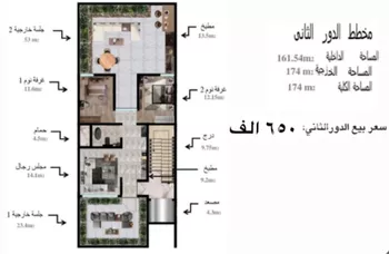 دور للبيع في شارع 18004811, حي ملهم, مدينة ملهم, منطقة الرياض صورة 5