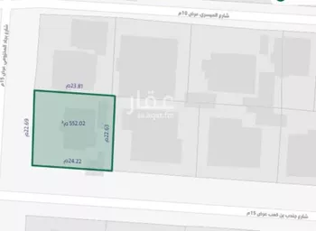 أرض للبيع في شارع بجاد المخزومي, حي الضباط, مدينة الرياض, منطقة الرياض صورة 3