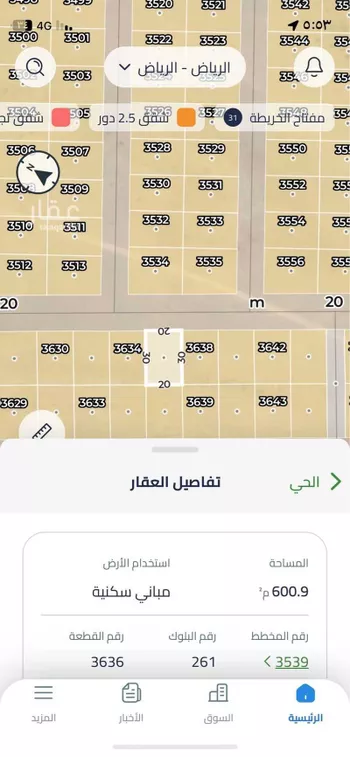 أرض للبيع في مدينة الرياض, منطقة الرياض صورة 2