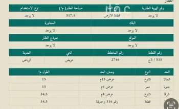 أرض للبيع في حي عريض, مدينة الرياض, منطقة الرياض صورة 2