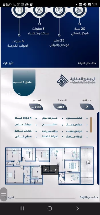شقة للبيع في شارع عوف بن نجوي, حي النزهة, مدينة جدة, منطقة مكة المكرمة صورة 2