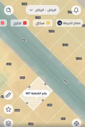 أرض للبيع في شارع جبل الضبيان, حي عريض, مدينة الرياض, منطقة الرياض صورة 3