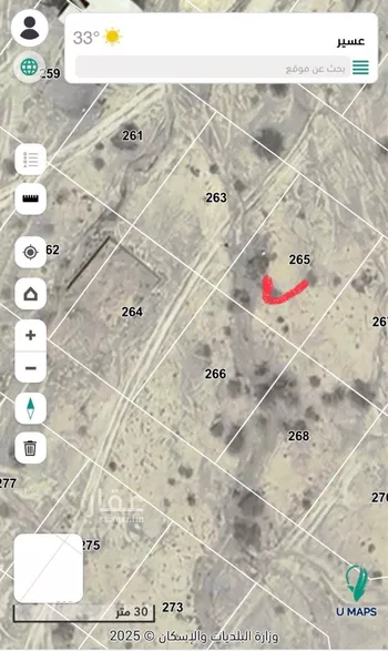 أرض للبيع في حي الخالدية, مدينة الخالدية, منطقة عسير صورة 2
