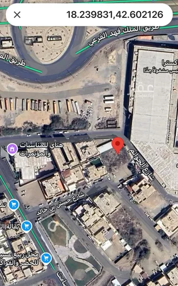 أرض للبيع في شارع حبيش بن خالد, حي البديع, مدينة ابها, منطقة عسير