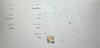 أرض للبيع في شارع 148 تمنية, حي تمنية, مدينة ابها, منطقة عسير صورة 4