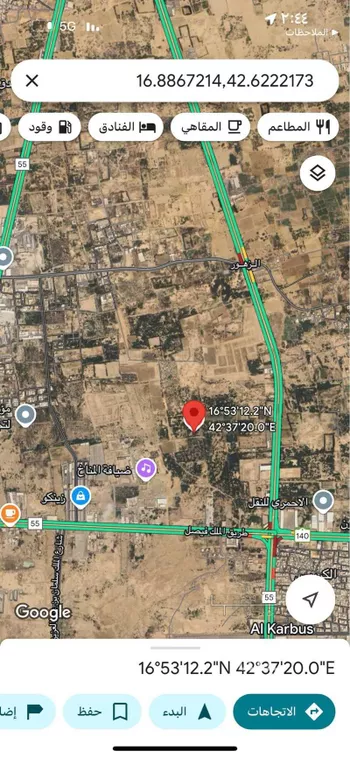 أرض للبيع في حي الزهور, مدينة جازان, منطقة جازان صورة 2
