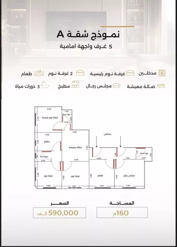شقة للبيع في شارع أحمد بن طلحه, حي الصفاء, مدينة جدة, منطقة مكة المكرمة صورة 3