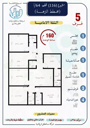 شقة للبيع في شارع التونس, حي النزهة, مدينة جدة, منطقة مكة المكرمة صورة 3