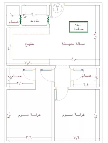 شقة للبيع في شارع ظعفرانه, حي النزهة, مدينة جدة, منطقة مكة المكرمة