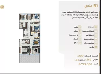 شقة للبيع في شارع ابو سفيان مدلوك, حي النعيم, مدينة جدة, منطقة مكة المكرمة