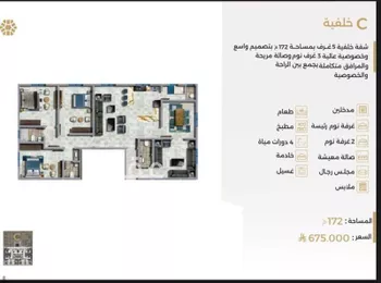 شقة للبيع في شارع ابو سفيان مدلوك, حي النعيم, مدينة جدة, منطقة مكة المكرمة صورة 5