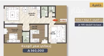 شقة للبيع في شارع احمد بن عيسي الغماري, حي الصواري, مدينة جدة, منطقة مكة المكرمة صورة 3