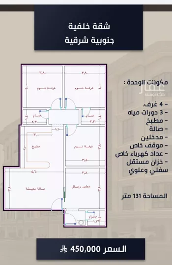 شقة للبيع في شارع الامير عبدالمجيد, حي الصواري, مدينة جدة, منطقة مكة المكرمة صورة 3