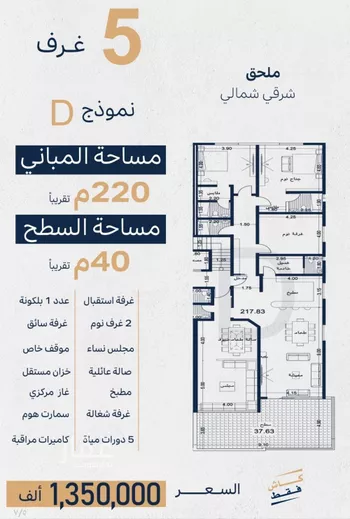 شقة للبيع في شارع عصمه ابن ابير, حي الزهراء, مدينة جدة, منطقة مكة المكرمة صورة 3