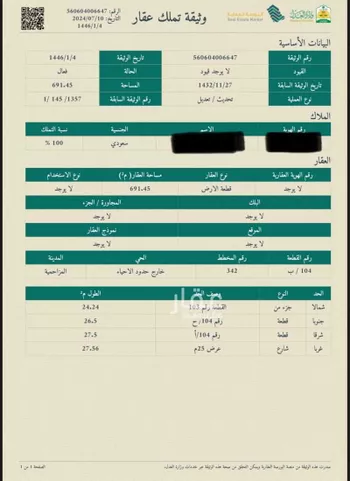 أرض للبيع في شارع غير معروف, مدينة المزاحميه, منطقة الرياض