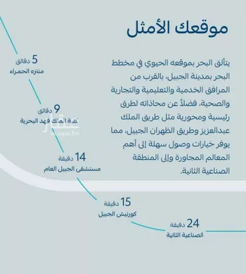 أرض للبيع في شارع البحر 811, حي البحر, مدينة الجبيل, المنطقة الشرقية صورة 3