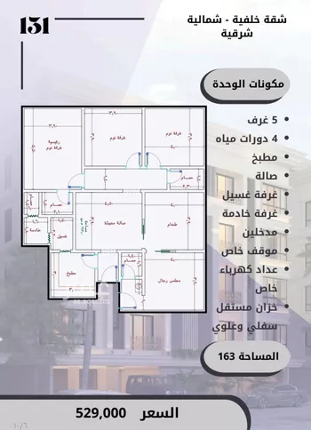 شقة للبيع في شارع الامير عبدالمجيد, حي الصواري, مدينة جدة, منطقة مكة المكرمة صورة 2