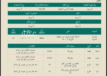 أرض للبيع في شارع الحماسة ، حي السكة الحديد ، المدينة المنورة ، منطقة المدينة المنورة