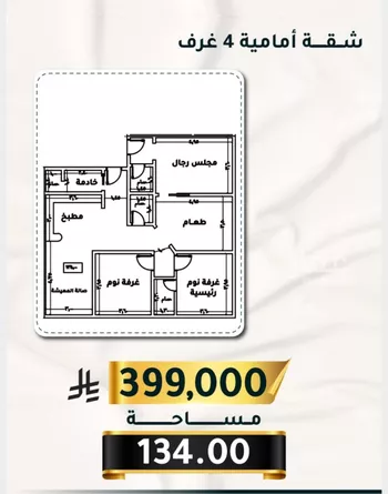شقة للبيع في شارع الاسود, حي الثغر, مدينة جدة, منطقة مكة المكرمة