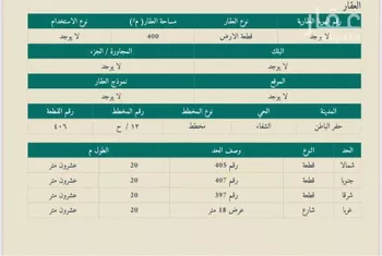 أرض للبيع في شارع الشفا 405, حي الشفاء, مدينة حفر الباطن, المنطقة الشرقية صورة 2