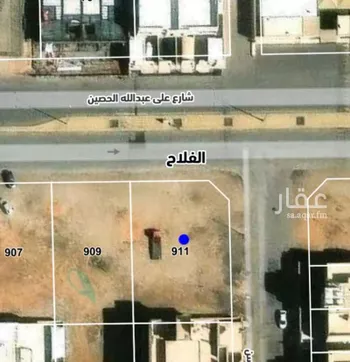 أرض للبيع في شارع على عبدالله الحصين, حي الفلاح, مدينة بريده, منطقة القصيم