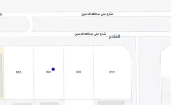 أرض للبيع في شارع على عبدالله الحصين, حي الفلاح, مدينة بريده, منطقة القصيم