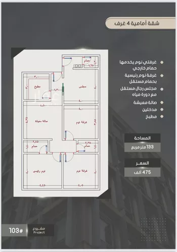 شقة للبيع في شارع إبراهيم بن فتوح العقيلي, حي الصواري, مدينة جدة, منطقة مكة المكرمة صورة 4