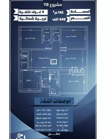 شقة للبيع في شارع يحيي بن نعيم, حي النزهة, مدينة جدة, منطقة مكة المكرمة صورة 3