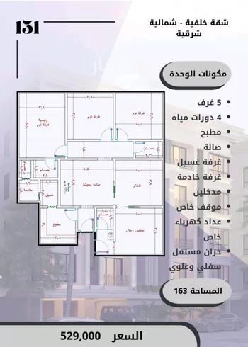 شقة للبيع في شارع الامير عبدالمجيد, حي الصواري, مدينة جدة, منطقة مكة المكرمة صورة 2