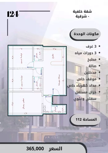 شقة للبيع في شارع الامير عبدالمجيد, حي الصواري, مدينة جدة, منطقة مكة المكرمة صورة 2
