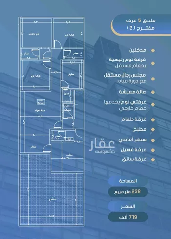 شقة للبيع في شارع أحمد بن خلف, حي الصواري, مدينة جدة, منطقة مكة المكرمة صورة 4