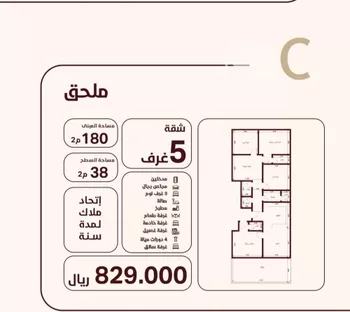 شقة للبيع في شارع المغفرة, حي الحمراء, مدينة جدة, منطقة مكة المكرمة صورة 2