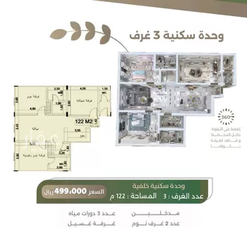شقة للبيع في شارع سبيل العلم, حي السلامة, مدينة جدة, منطقة مكة المكرمة صورة 3