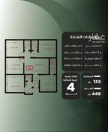 شقة للبيع في شارع عزيز بن عمير, حي النزهة, مدينة جدة, منطقة مكة المكرمة صورة 4