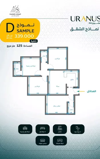 شقة للبيع في شارع عبيد بن ابي مريم, حي الريان, مدينة جدة, منطقة مكة المكرمة صورة 5
