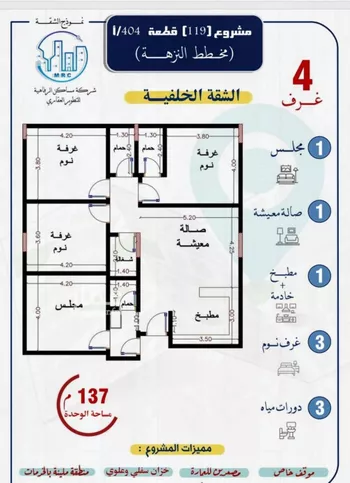 شقة للبيع في شارع محمد بن اسعد العظم, حي النزهة, مدينة جدة, منطقة مكة المكرمة