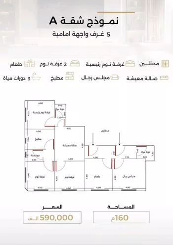 شقة للبيع في شارع قسيس بن الخطيم, حي الصفاء, مدينة جدة, منطقة مكة المكرمة صورة 4