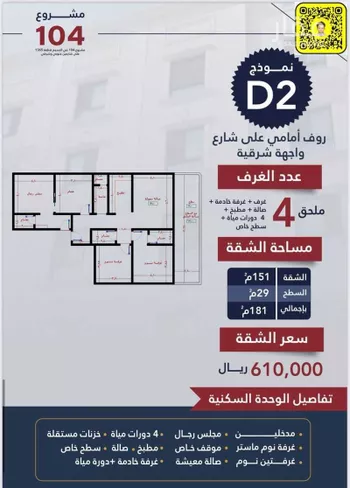 شقة للبيع في شارع عثمان ابن عمارة, حي النسيم, مدينة جدة, منطقة مكة المكرمة صورة 2