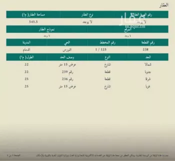 أرض للبيع في شارع 42أ, حي النورس, مدينة الدمام, المنطقة الشرقية