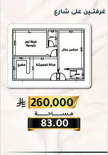 شقة للبيع في شارع الاسود, حي الثغر, مدينة جدة, منطقة مكة المكرمة صورة 2